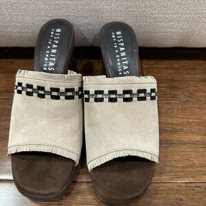 Hispanitas Women's Tan Slide Sandals HV86780 size 37